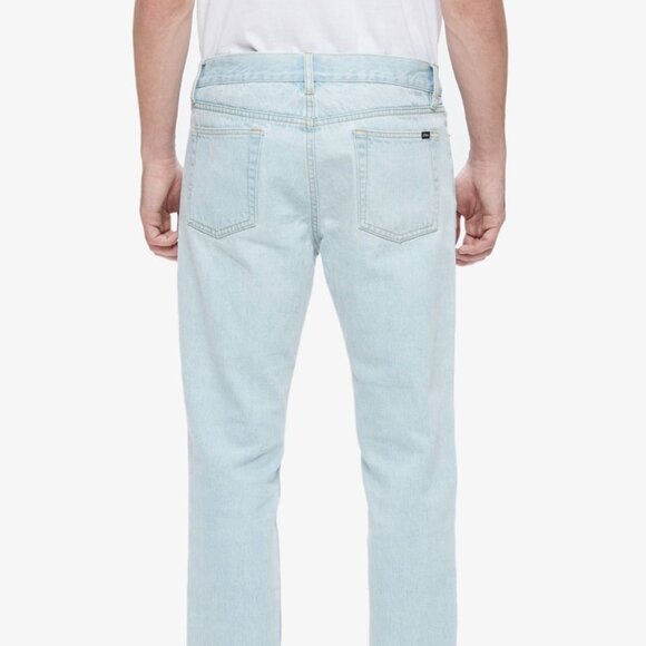 Obey Jeans NWT Mens Sz 30 New Threat Denim Slim Straight Fit Light Wash Raw Hem - Picture 7 of 13
